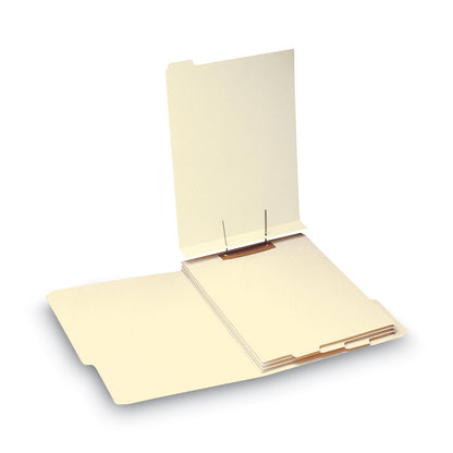 Smead Stackable Folder Dividers with Fasteners, 1/5-Cut End Tab, Letter Size, Manila, 50/Pack