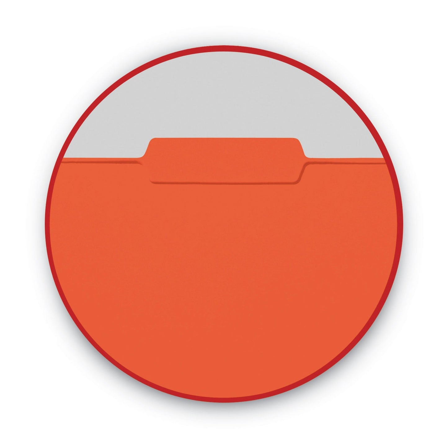 Smead Interior File Folders, 1/3-Cut Tabs: Assorted, Letter Size, 0.75" Expansion, Orange, 100/Box
