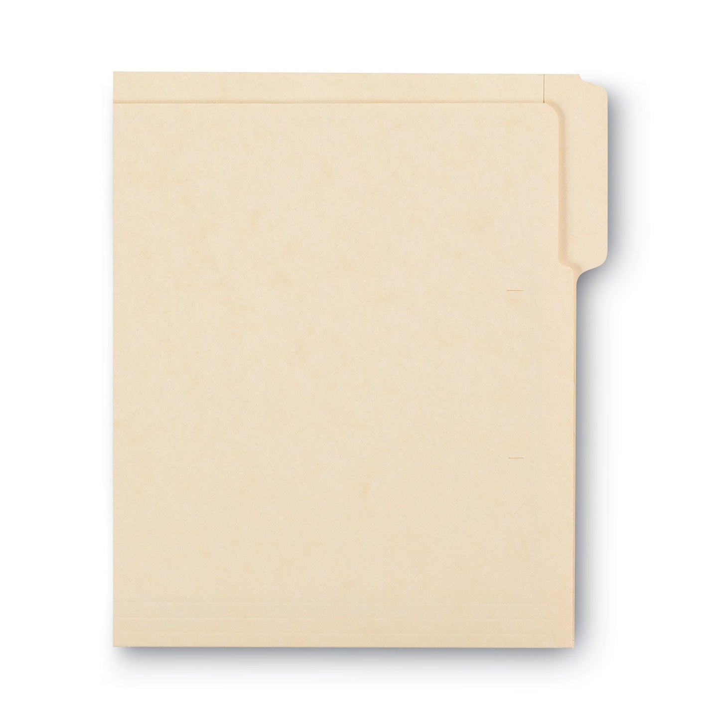Smead Heavyweight Manila End Tab Folders, 9" High Front, 1/3-Cut Tabs: Assorted, Letter, 0.75" Expansion, Manila, 100/Box
