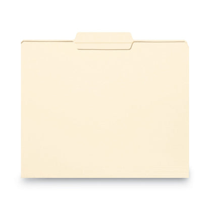 Smead Reinforced Tab Manila File Folders, 1/3-Cut Tabs: Center Position, Legal Size, 0.75" Expansion, 11-pt Manila, 100/Box