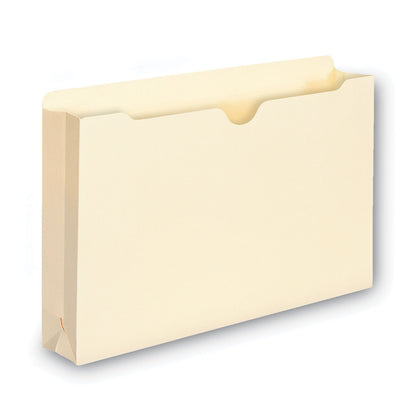 Smead 100% Recycled Top Tab File Jackets, Straight Tab, Legal Size, Manila, 50/Box