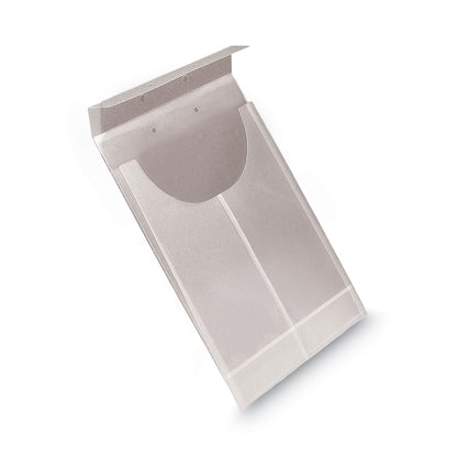 Smead Two-Hole Letter/Legal Poly Expanding Jackets, 2-Hole Punched, Letter/Legal Size, Clear, 24/Box