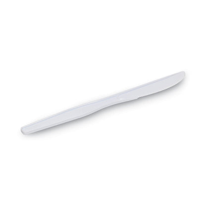 Dixie Plastic Cutlery, Heavy Mediumweight Knife, 100/Box