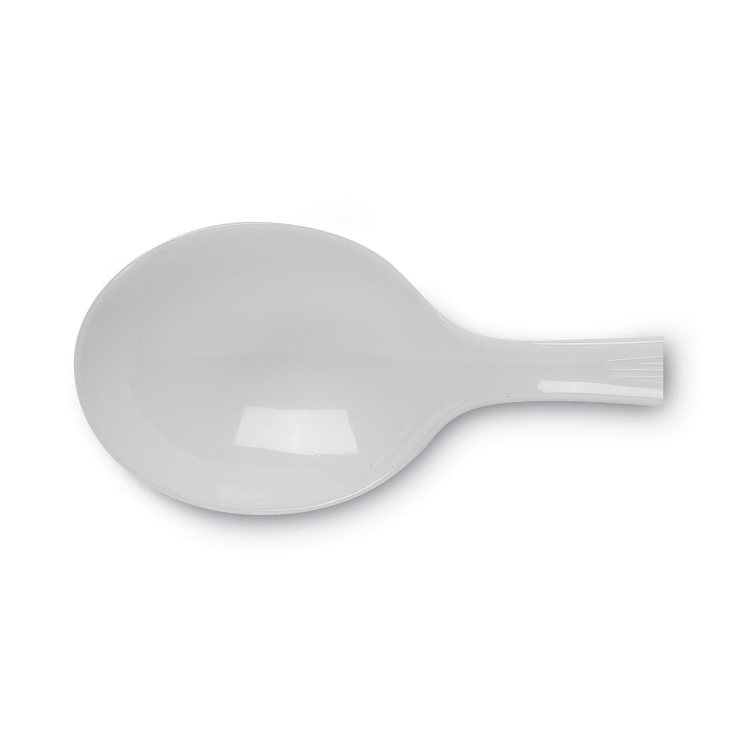 Dixie Plastic Cutlery, Heavyweight Soup Spoons, White, 100/Box