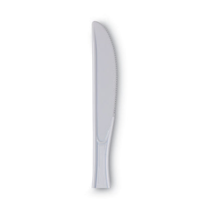 Dixie Plastic Cutlery, Heavy Mediumweight Knife, 100/Box