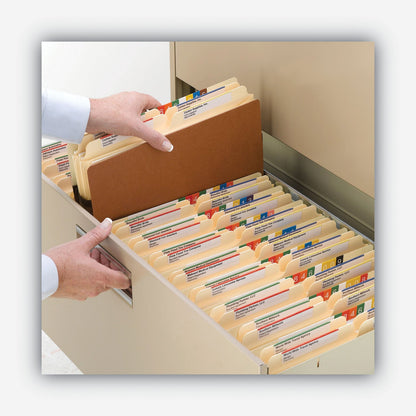 Smead Redrope Drop Front File Pockets, 3.5" Expansion, Letter Size, Redrope, 25/Box