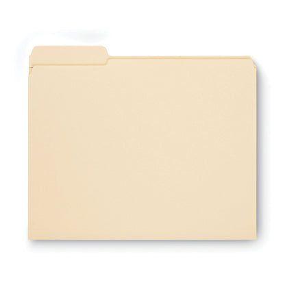 Smead Reinforced Tab Manila File Folders, 1/3-Cut Tabs: Left Position, Letter Size, 0.75" Expansion, 11-pt Manila, 100/Box