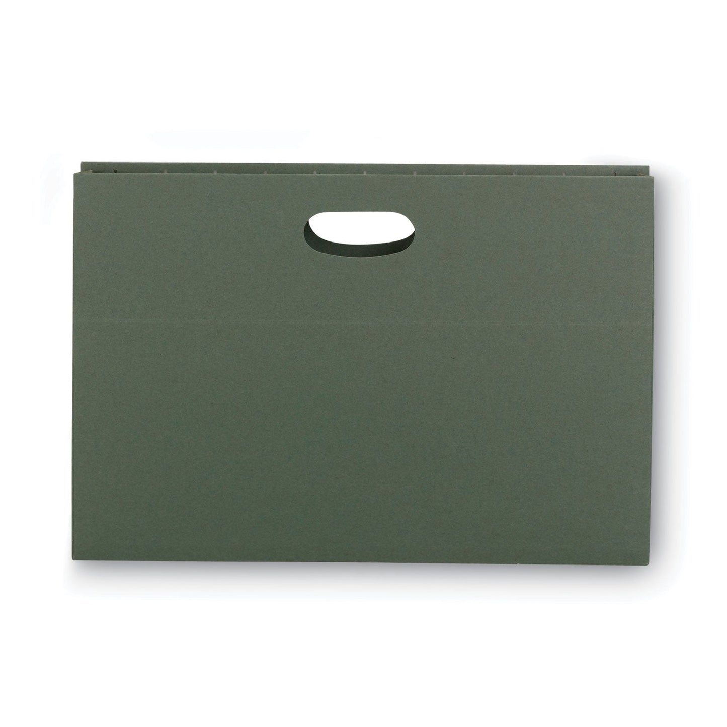 Smead Hanging Pockets with Full-Height Gusset, 1 Section, 1.75" Capacity, Legal Size, Standard Green, 25/Box