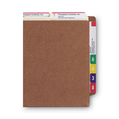 Smead Heavy-Duty Redrope End Tab TUFF Pockets, 3.5" Expansion, Letter Size, Redrope, 10/Box
