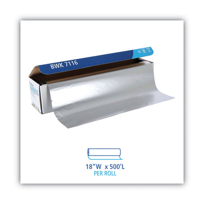 Boardwalk Standard Aluminum Foil Roll, 18" x 500 ft