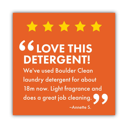 Boulder Clean Liquid Laundry Detergent, Citrus Breeze, 200 oz Bottle, 2/Carton