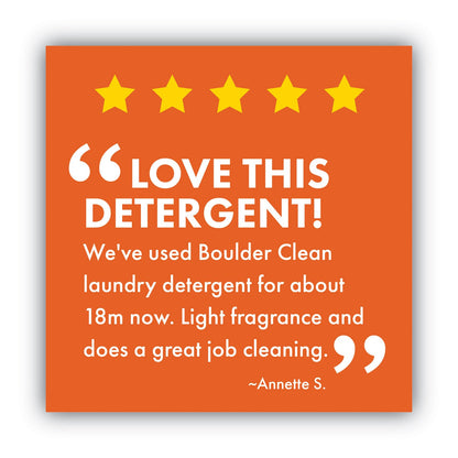 Boulder Clean Liquid Laundry Detergent, Citrus Breeze, 200 HE Loads, 200 oz Bottle