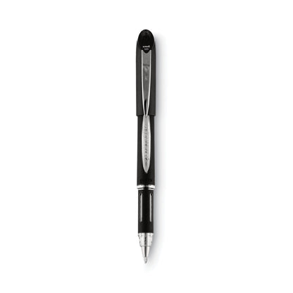 uniball Jetstream Stick Ballpoint Pen, Bold 1 mm, Black Ink, Black Barrel