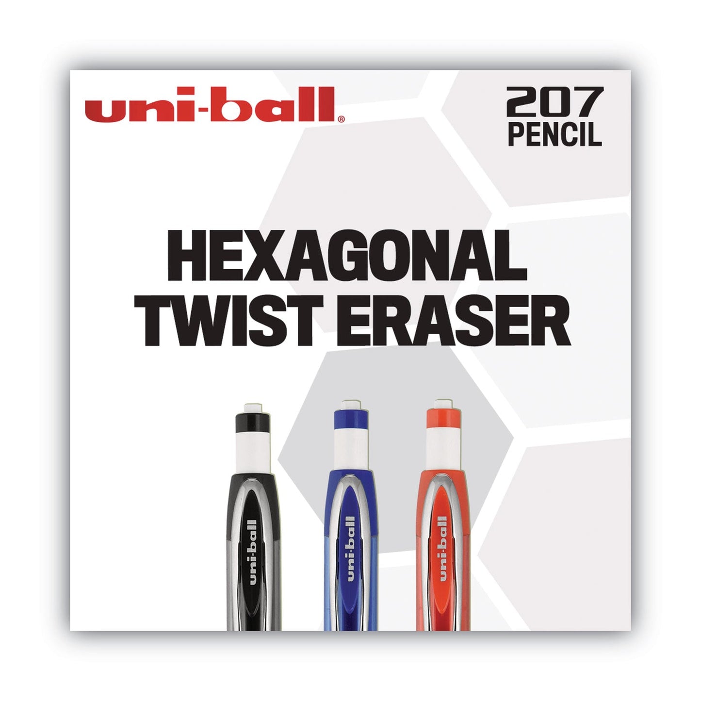 uniball 207 Mechanical Pencil, 0.7 mm, HB (#2), Black Lead, Blue Barrel, Dozen