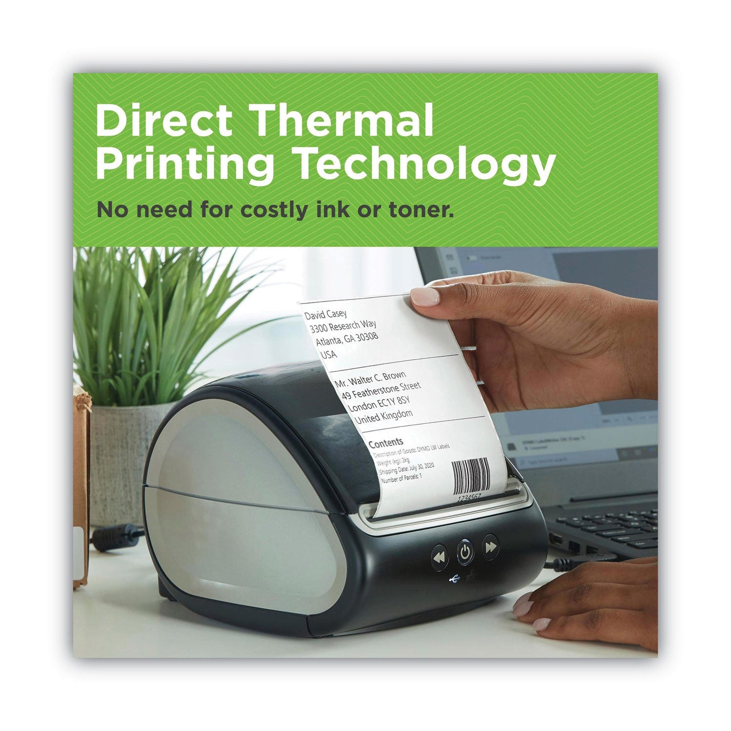 DYMO LabelWriter 5XL Series Label Printer, 53 Labels/min Print Speed, 5.5 x 7 x 7.38