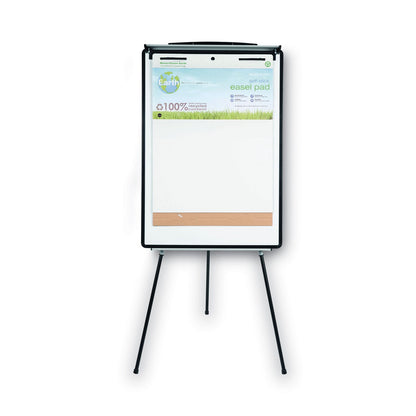 MasterVision Magnetic Gold Ultra Dry Erase Tripod Easel with Extension Arms, 32" to 72", Black/Silver