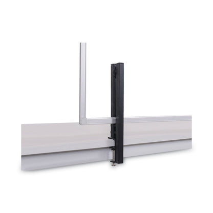 MasterVision Protector Series Glass Aluminum Desktop Divider, 35.4 x 0.16 x 23.6, Clear