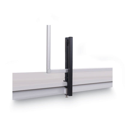 MasterVision Protector Series Glass Aluminum Desktop Divider, 47.2 x 0.16 x 35.4, Clear