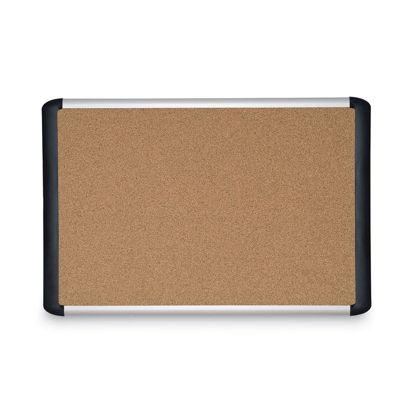 MasterVision Tech Cork Board, 36x48, Silver/Black Frame