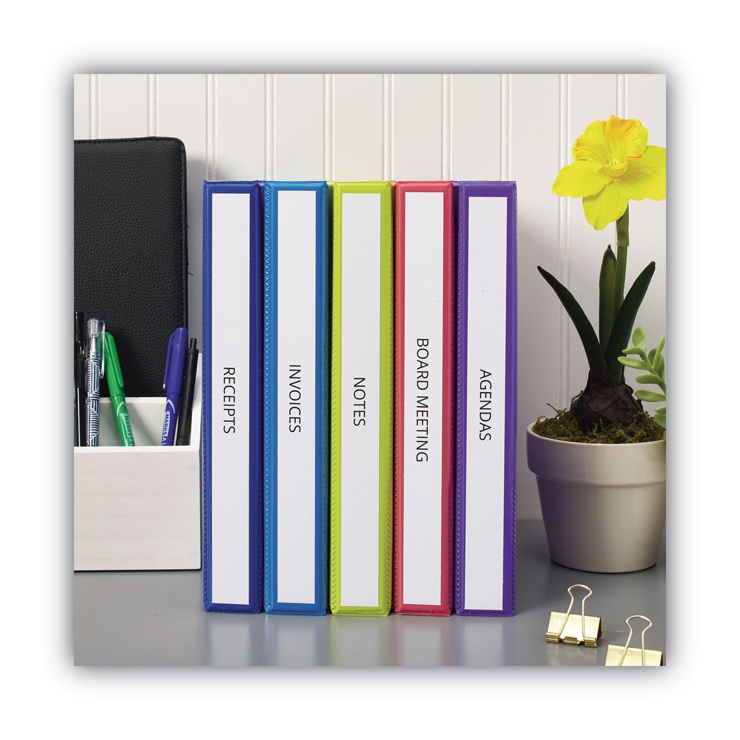 Avery Binder Spine Inserts, 1" Spine Width, 8 Inserts/Sheet, 5 Sheets/Pack