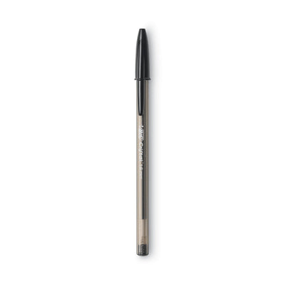 BIC Cristal Xtra Bold Ballpoint Pen, Stick, Bold 1.6 mm, Black Ink, Clear Barrel, Dozen