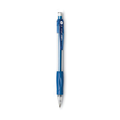 BIC Velocity Original Mechanical Pencil, 0.7 mm, HB (#2.5), Black Lead, Blue Barrel, Dozen