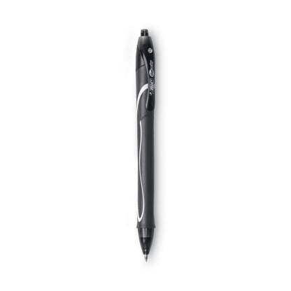 BIC Gel-ocity Quick Dry Gel Pen, Retractable, Fine 0.7 mm, Three Assorted Ink and Barrel Colors, Dozen