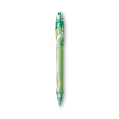 BIC Gel-ocity Quick Dry Gel Pen, Retractable, Fine 0.7 mm, 12 Assorted Ink and Barrel Colors, Dozen