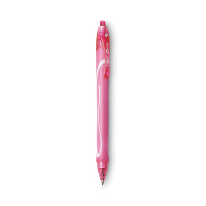 BIC Gel-ocity Quick Dry Gel Pen, Retractable, Fine 0.7 mm, 12 Assorted Ink and Barrel Colors, Dozen