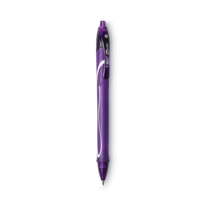 BIC Gel-ocity Quick Dry Gel Pen, Retractable, Medium 0.7 mm, Assorted Ink and Barrel Colors, 8/Pack
