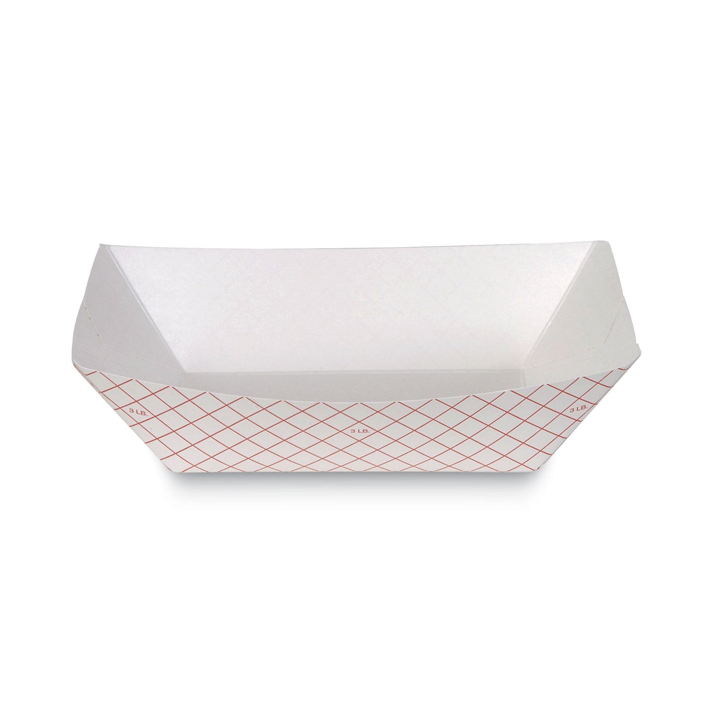 Dixie Kant Leek Polycoated Paper Food Tray, 3 lb Capacity, 8.4 x 5.8 x 2.1, Red Plaid, 250/Bag, 2 Bags/Carton
