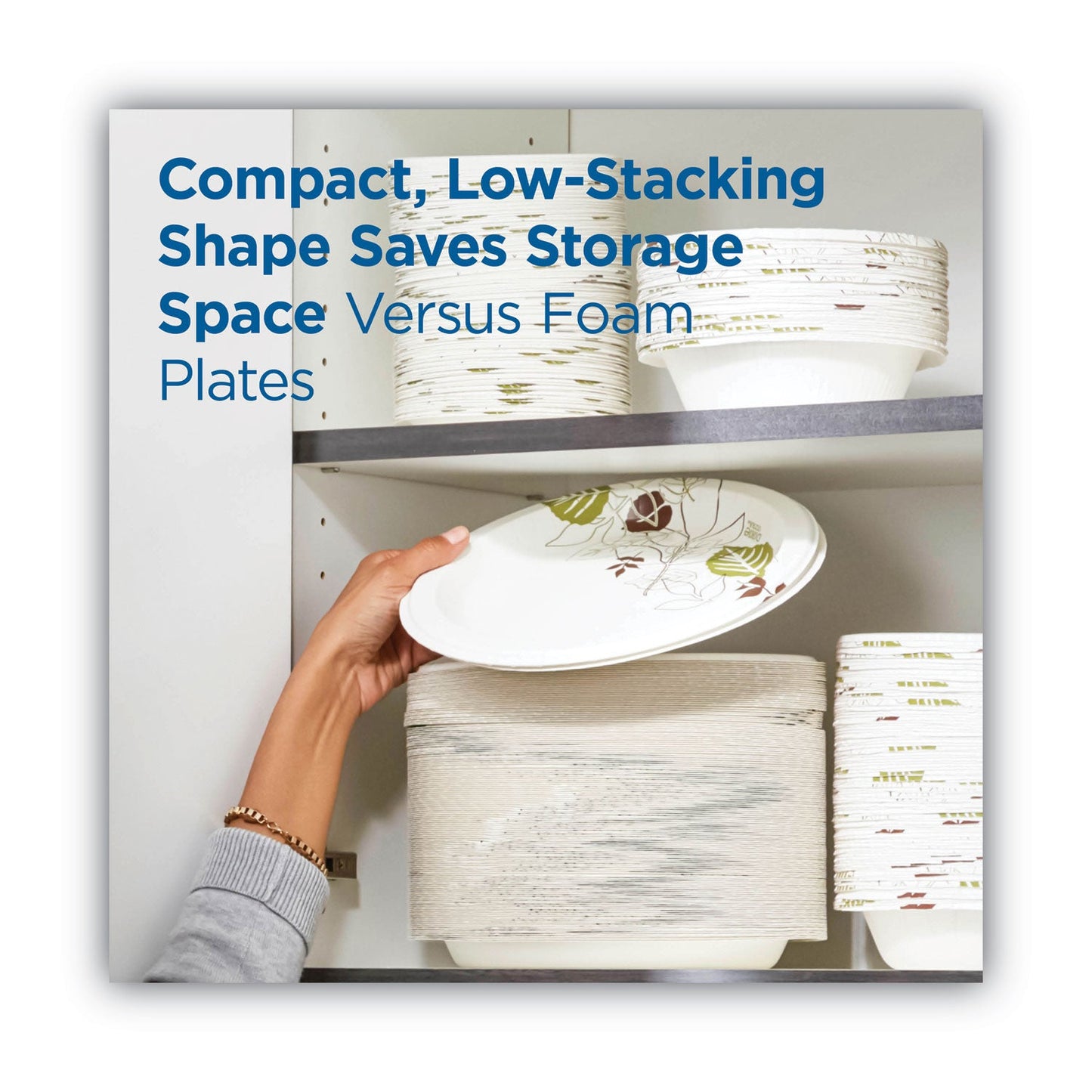 Dixie Pathways Soak Proof Shield Heavyweight Paper Plates, WiseSize, 5.88" dia, 125/Pack