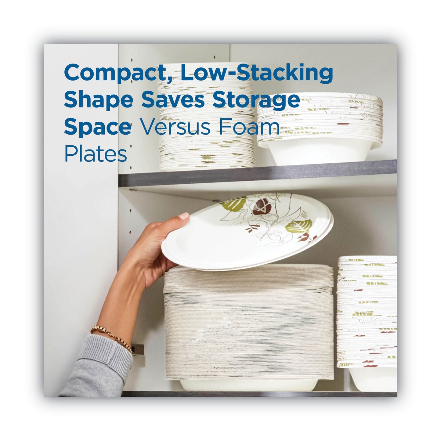 Dixie Pathways Soak Proof Shield Heavyweight Paper Plates, WiseSize, 10.13" dia, Green/Burgundy, 500/Carton