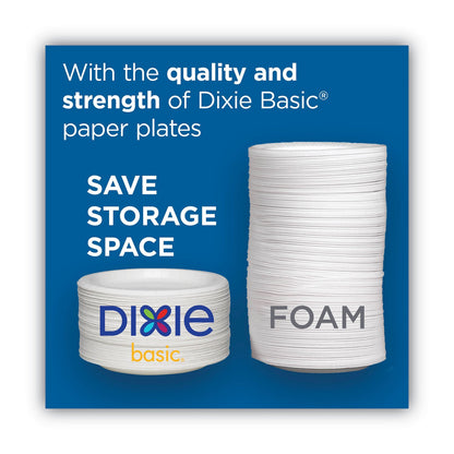 Dixie Paper Dinnerware, Bowls, White, 12 oz, 125/Pack