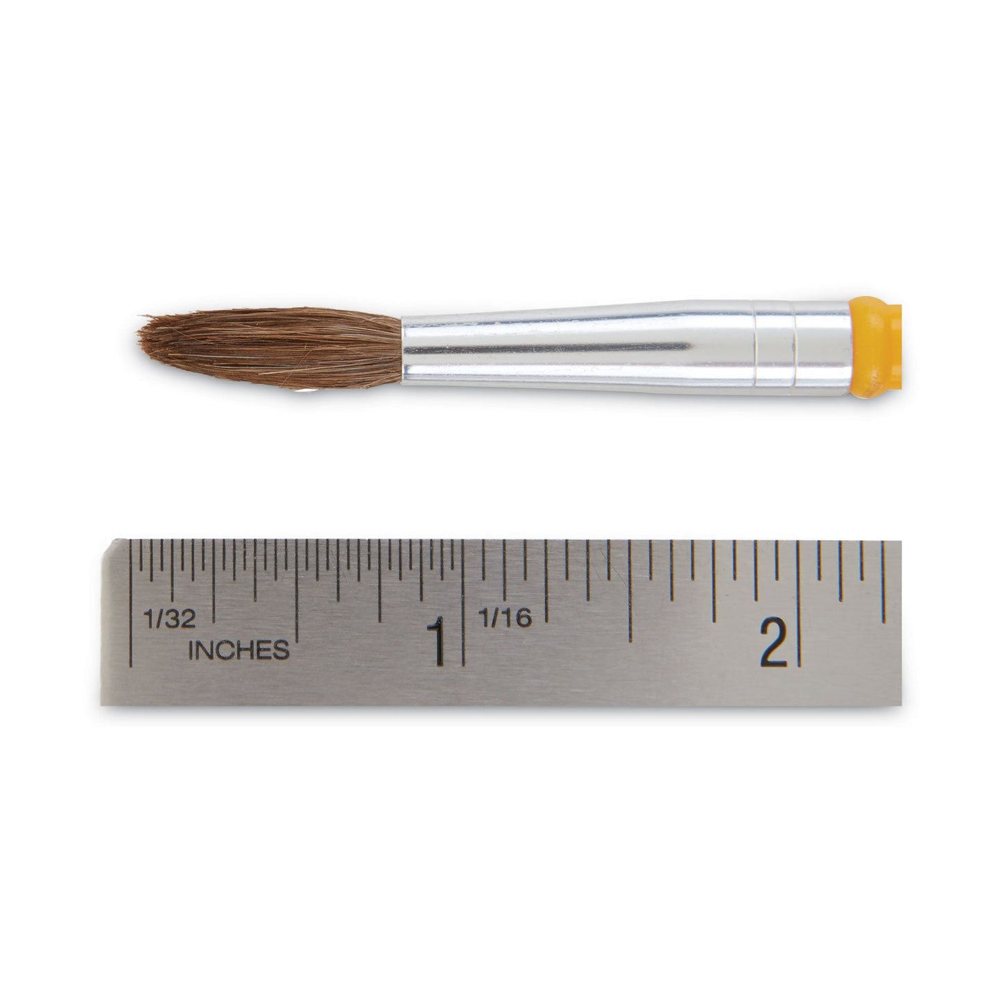Crayola Watercolor Brush Set, Size 7, Camel-Hair Blend, Round Profile, 3/Pack