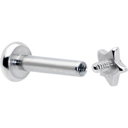 16G 1/4 G23 Titanium Super Star Internal Thread Labret Monroe Tragus