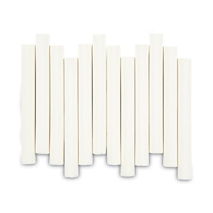 Crayola Nontoxic Anti-Dust Chalk, 3" x 0.31" Diameter, White, 12 Sticks/Box