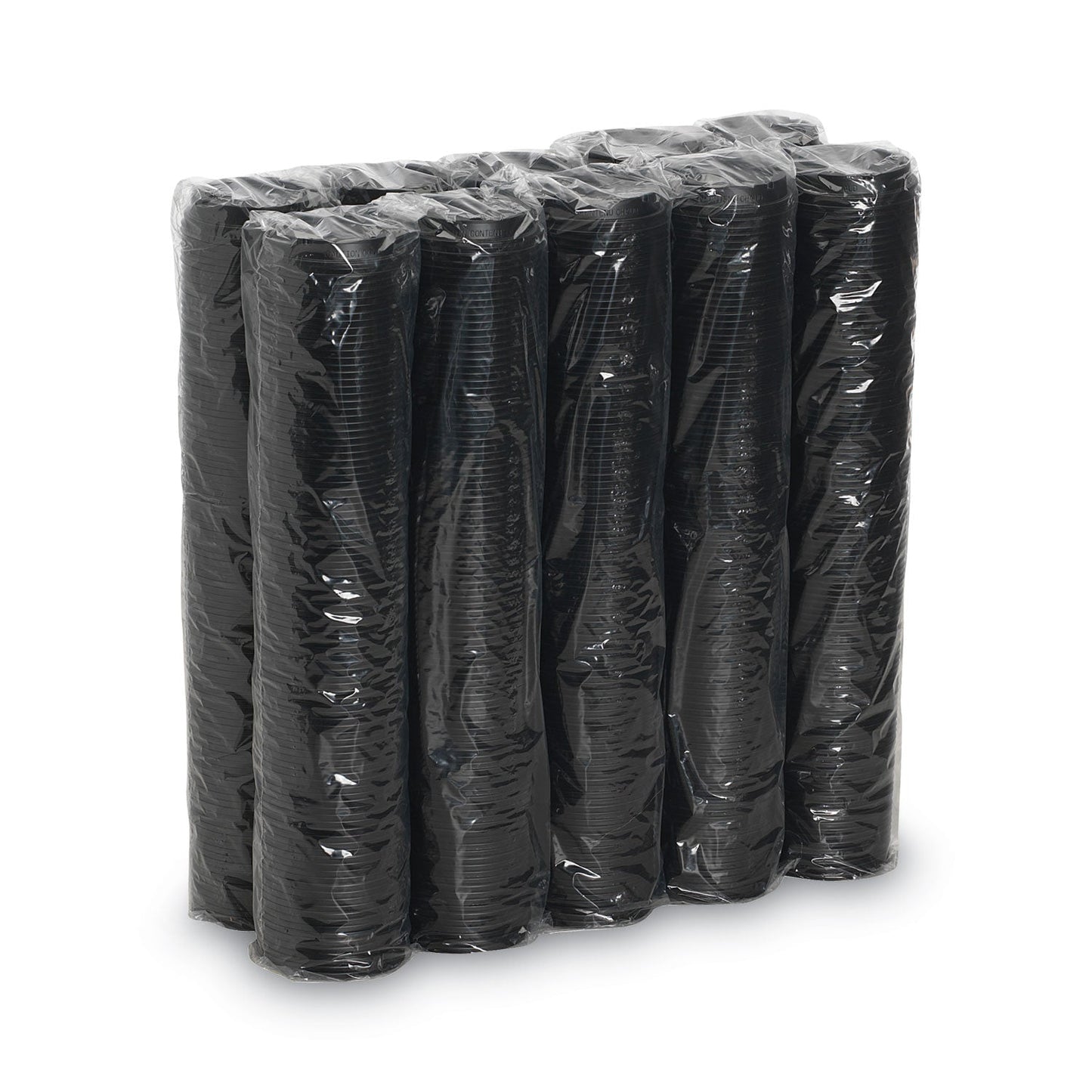 Dixie Drink-Thru Lids, Fits 10 oz to 20 oz Cups, Plastic, Black, 1,000/Carton