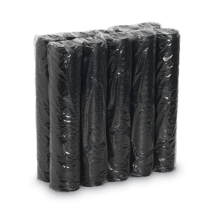 Dixie Drink-Thru Lids, Fits 10 oz to 20 oz Cups, Plastic, Black, 1,000/Carton