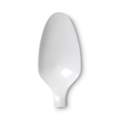 Dixie Plastic Cutlery, Mediumweight Teaspoons, White, 1,000/Carton