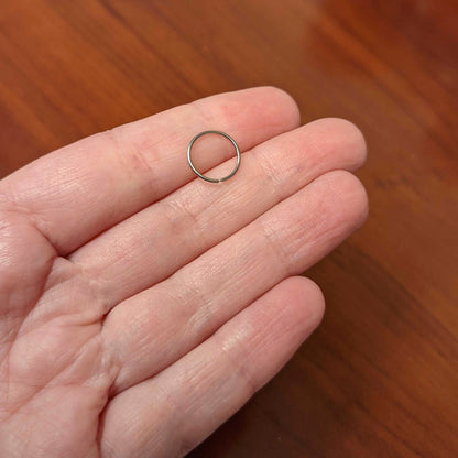 20G 3/8 Grade 23 Titanium Bendable Hoop Ring