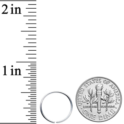 20G 1/2 Grade 23 Titanium Bendable Hoop Ring