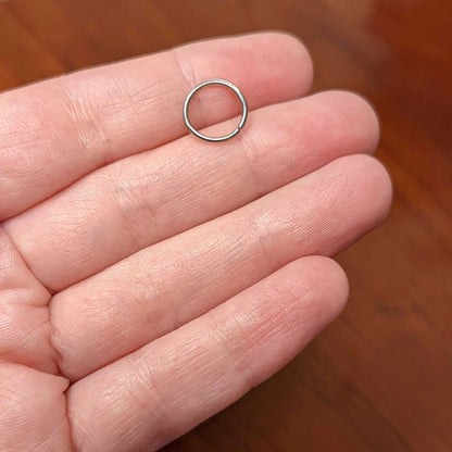 18G 9mm Grade 23 Titanium Bendable Hoop Ring