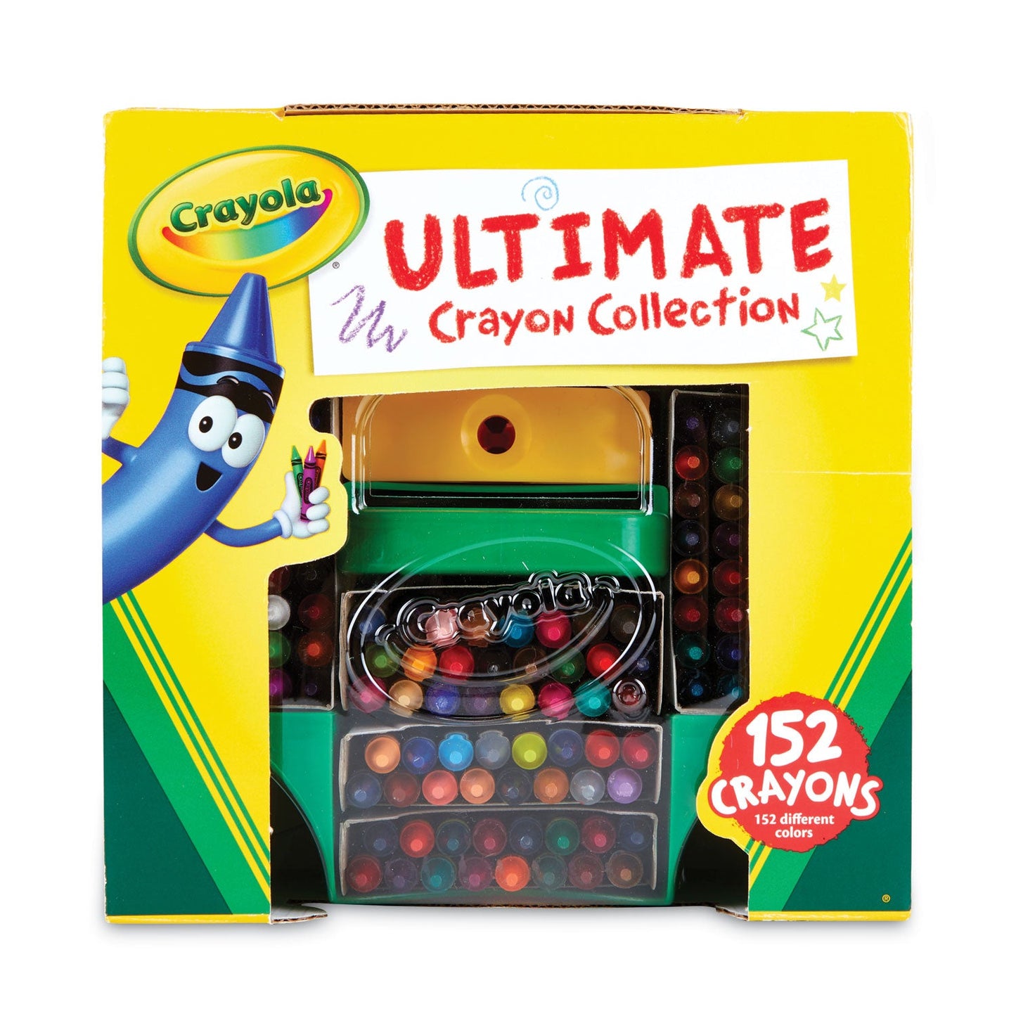 Crayola Ultimate Crayon Case, Sharpener Caddy, 152 Colors