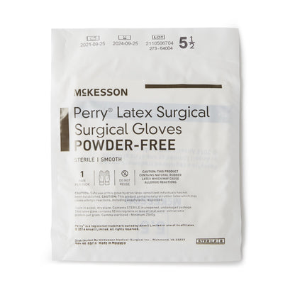 McKesson Perry® Performance Plus Surgical Glove, Size 5.5, Cream 20-1055N