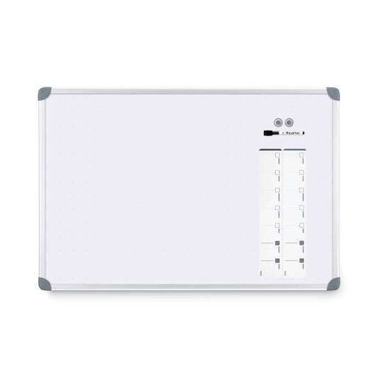 Quartet Euro-Style Magnetic Dry-Erase Aluminum Frame Boards, 36 x 24, Aluminum Frame