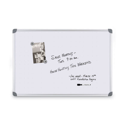 Quartet Euro-Style Magnetic Dry-Erase Aluminum Frame Boards, 36 x 24, Aluminum Frame