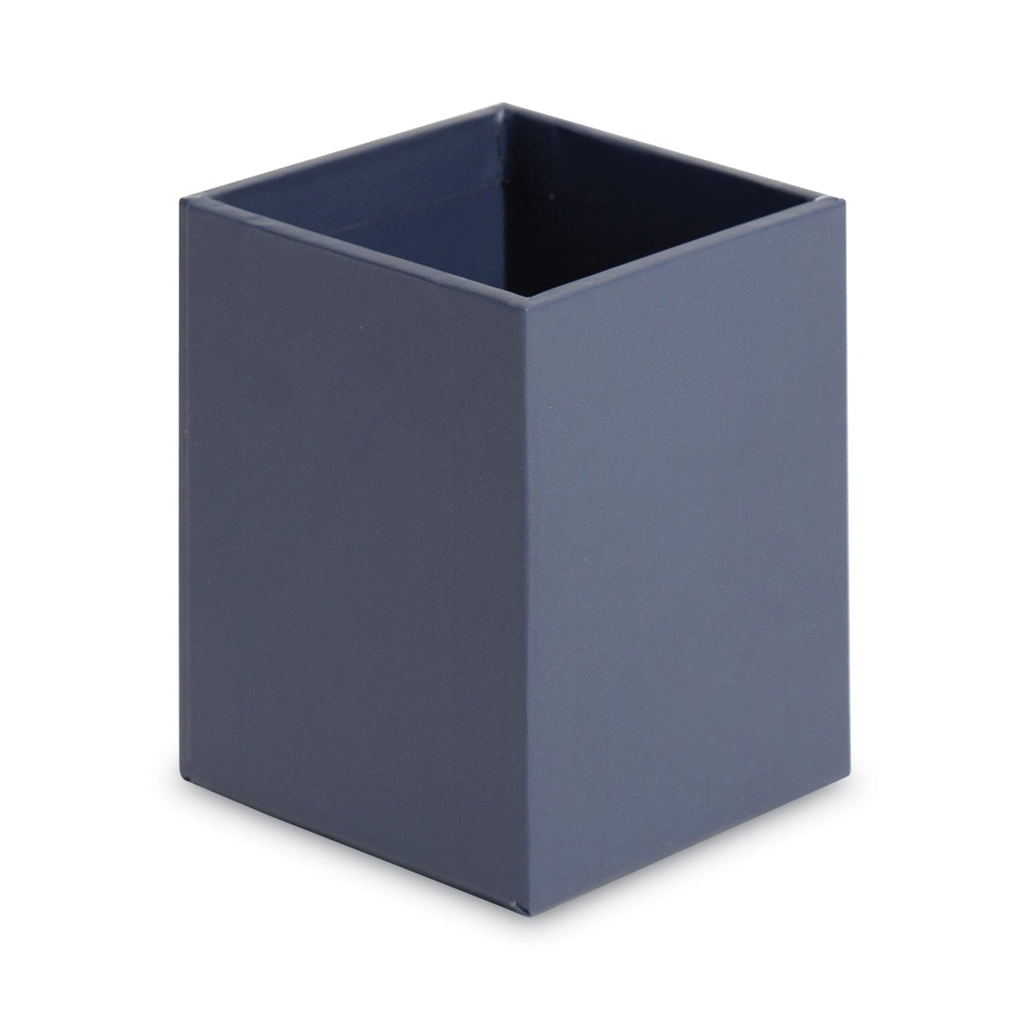 U Brands Four-Piece Desk Organization Kit, Magazine Holder/Paper Tray/Pencil Cup/Storage Bin, Chipboard, Navy