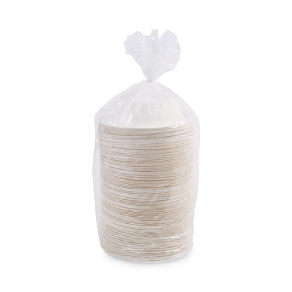 Boardwalk Bagasse Dinnerware, Bowl, 12 oz, White, 1,000/Carton