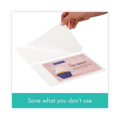 Mead EZAlign Thermal Laminating Pouches, 3 mil, 9" x 11.5", Gloss Clear, 100/Pack